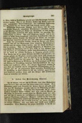 Ueber die Benennung Choral