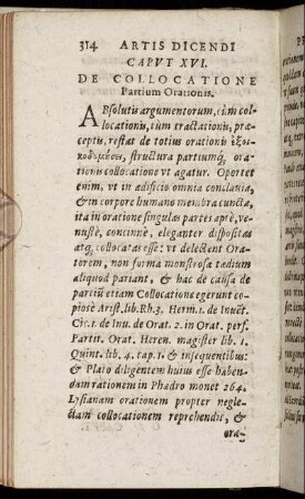Caput XVI. De Collocatione Partium Orationis.