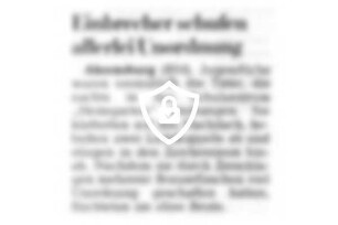 Einbrecher schufen allerlei Unordnung
