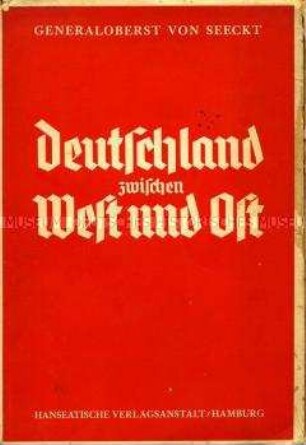 Historische Abhandlung über die Stellung Deutschlands in Europa nach dem Ersten Weltkrieg