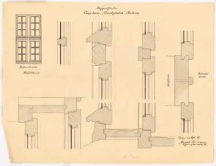 Corpshaus Guestphalia, Marburg: 6 Details Fenster 1:10