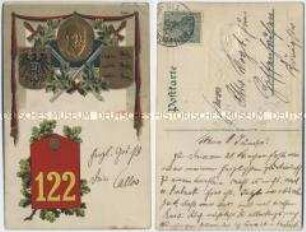 Patriotische Postkarte