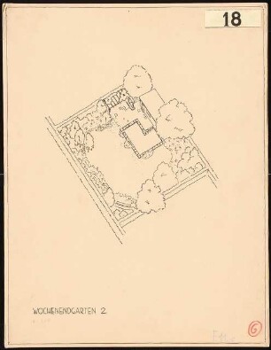 Wochenendgarten: Perspektivische Ansicht 1:200