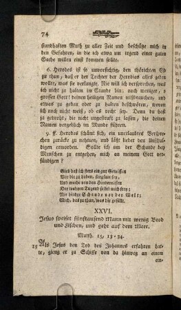 74-80, XXVI. Jesus speiset ...; XXVII. Jesus macht die ...