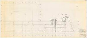 Geschäftshaus Knesebeckstraße/Kurfürstendamm, Berlin-Charlottenburg: Grundriss 6.OG 1:100 (Bürogeschosse, Ausführung der sanitären Anlagen)
