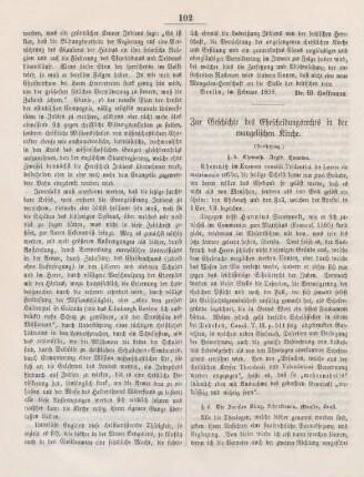 102-104 Zur Geschichte des Ehescheidungsrechts in der evangelischen Kirche