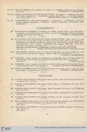 Tapisserien (Nr. 365-369)