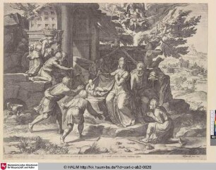 [Die Anbetung der Hirten; The Adoration of the Shepherds; Luk. 2,15-20]