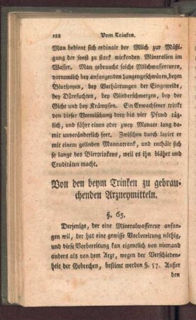 Von den beym Trinken zu gebrauchenden Arzneymitteln