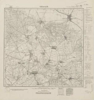4145 (alte Nr.: 2320) Schönewalde, Meßtischblatt (4cm - Karte)