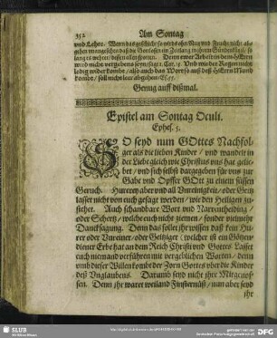 Epistel am Sontag Oculi. Ephes. 5.