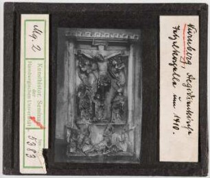 Nürnberg, Ägidienkirche: Tetzellkapelle, Kreuzigungsrelief