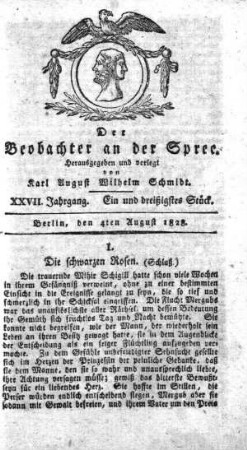 31. Stueck, 4. August 1828