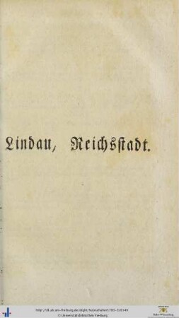 Lindau, Reichsstadt