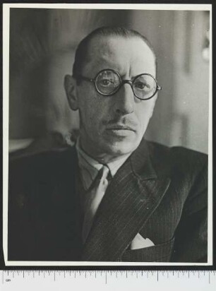 Porträtaufnahme Igor Stravinsky