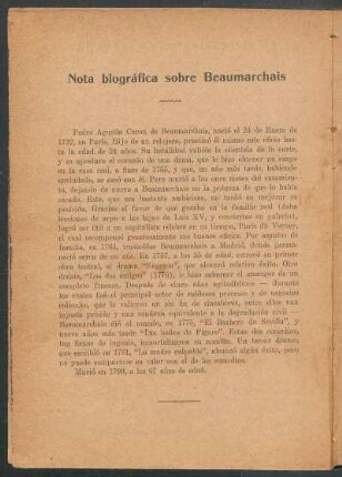 Nota biográfica sobre Beaumarchais