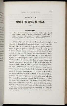 CAPITOLO VIII. VIAGGIO DA JEVLE AD ONSCA.