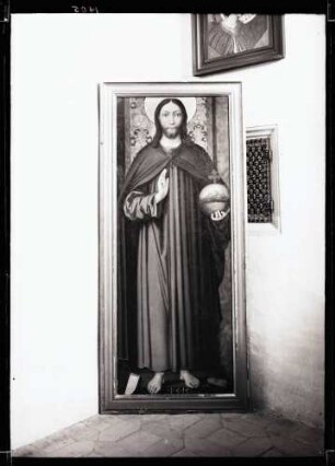 Schloßkapelle; übermalter gotischer Altarflügel