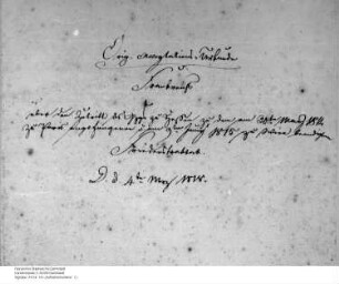 Beitritt Hessens zum Friedensvertrag mit Frankreich. (Akzeptation Frankreichs, paraphiert)
