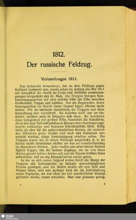 1812. Der russische Feldzug