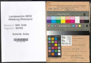 Entnazifizierung Anita Schmitt , geb. 01.02.1904 (Kindergaertnerin)