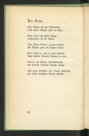 Der Kater