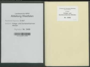Abtretung der Consbruchschen Wiese zum Bau des Landarmenhauses zu Herford