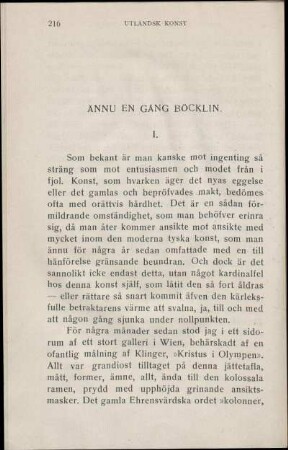 Ännu En Gång Böcklin.