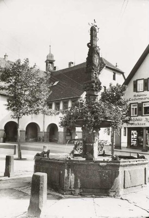Freudenstadt, Markt : Freudenstadt. Markt. Karl-Eugen-Brunnen
