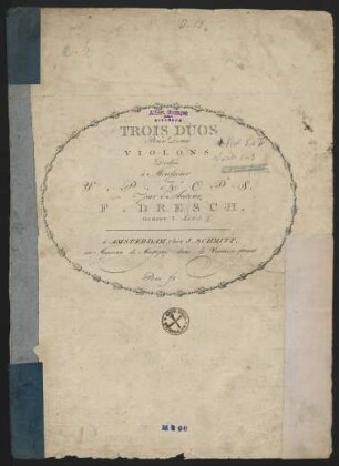 Trois duos pour deux violons, op. 1