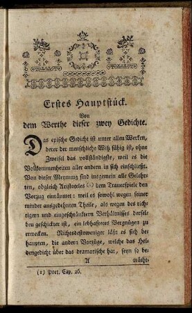 Erstes Hauptstück. - Fünftes Hauptstück.
