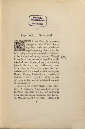 America and the Americans : From a French Point of View