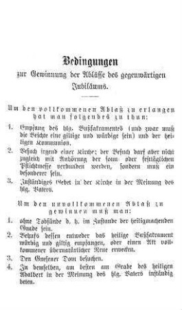 Bedingungen