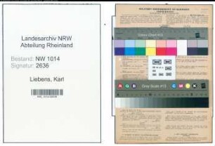 Entnazifizierung Karl Liebens , geb. 09.10.1919 (Arbeiter)