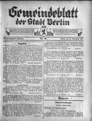 1927,46: Nr. 46, 13. November 1927