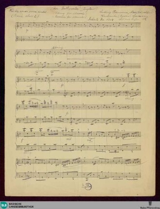 Der Ballspieler - Mus. Hs. 1318 : pf; F