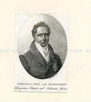 Porträt des Christian Günther Graf von Bernstorff