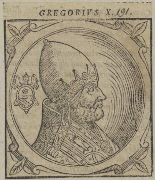 Bildnis von Papst Gregorius X.