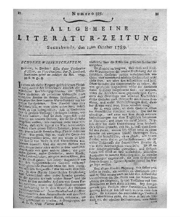 Lang, Carl: Bibliothek für Mahler, Zeichner, Bildhauer und Liebhaber der schönen Künste / in freundschaftlichen Briefen vorgelegt von Carl Lang. - Erlangen : Walther, 1789