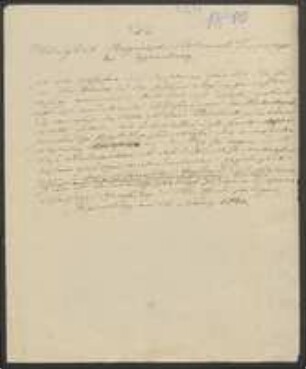 Brief von Regensburgische Botanische Gesellschaft an Carl Friedrich Philipp von Martius