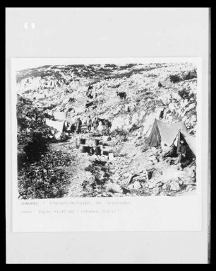 Ioannina, Infanterie-Stellungen der griechischen Armee