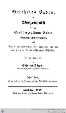 Gelehrtes Baden.