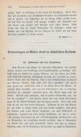 516-531 Erinnerungen an Walter Scott im schottischen Tiefland : Schluß