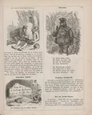 "Die Unterleibs-Entzündung" "Naturleben" "Räthselhafte Inschrift"