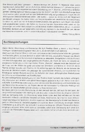 Buchbesprechungen
