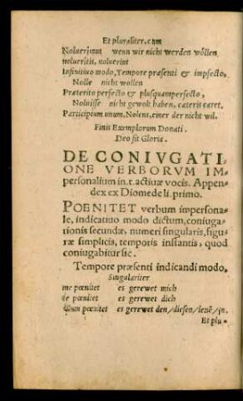 De Coniugatione Verborum Impersonalium in t. activae vocis ...