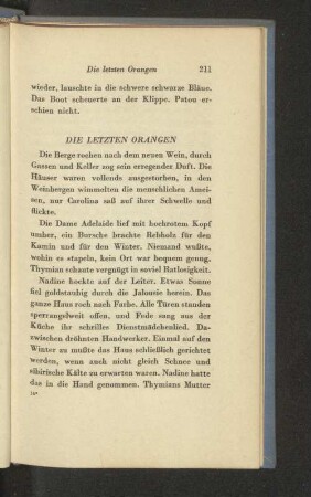 Die letzten Orangen