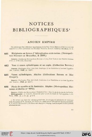 Notices bibliographiques