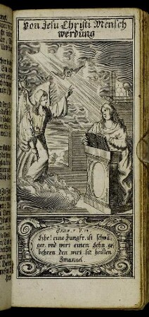 Von Jesu Christi Menschwerdung.