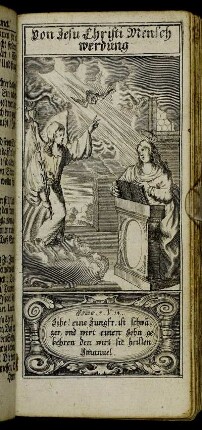 Von Jesu Christi Menschwerdung.